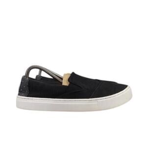 Toms Shoes Womens 8 Sneakers Slip On Casual Devon Canvas Black Comfort Active